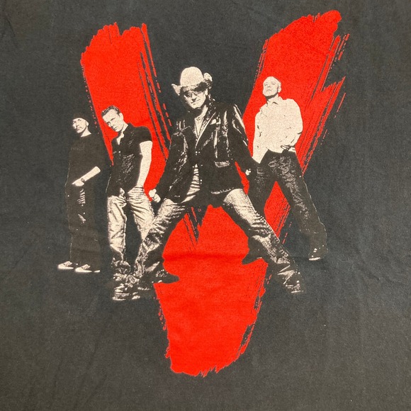 Vintage U2 Shirt Mens XL Black 2005 Vertigo Cocnert Tour Rock Band Promo Y2K Tee - Picture 3 of 13